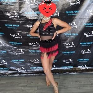 Weissman Latin Jazz Black & Red Costume MC
